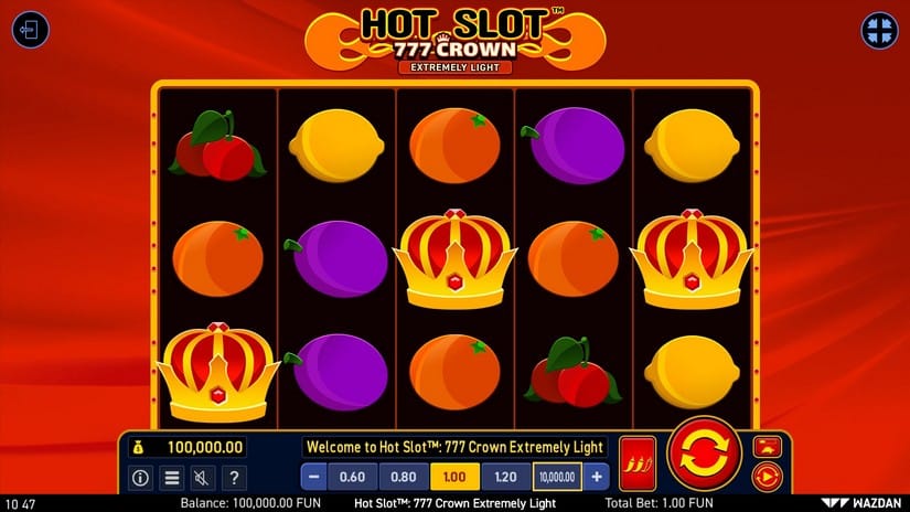 Hot Slot™: 777 Crown Extremely Light slot screen 1