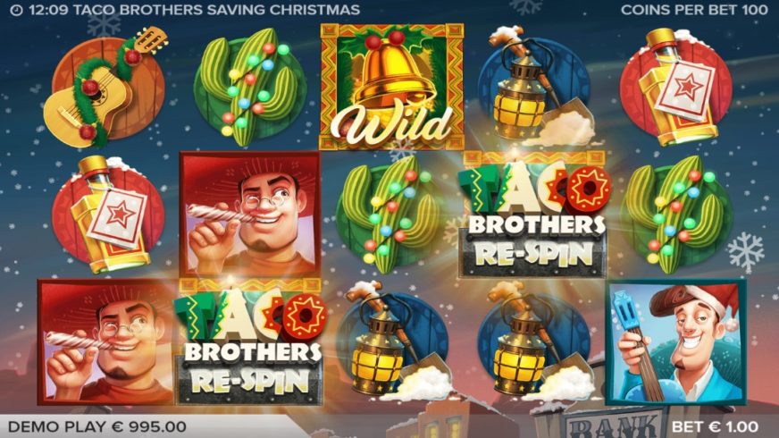 Taco Brothers Saving Christmas slot screen 3