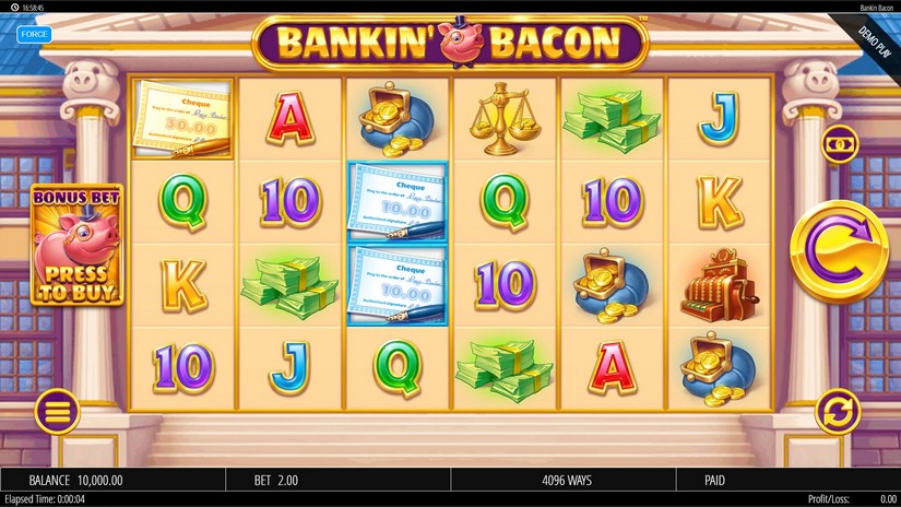 Bankin Bacon slot screen 1