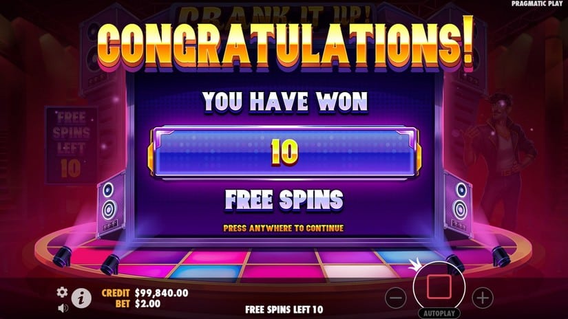 Crank It Up slot screen 3