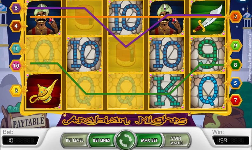 Arabian Nights slot screen 3