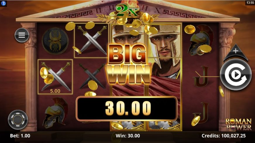 Roman Power slot screen 5