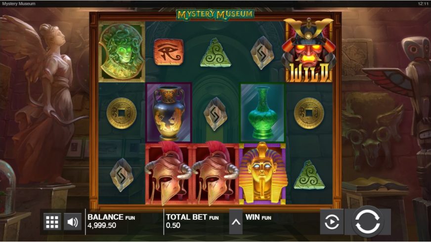Mystery Museum slot screen 1
