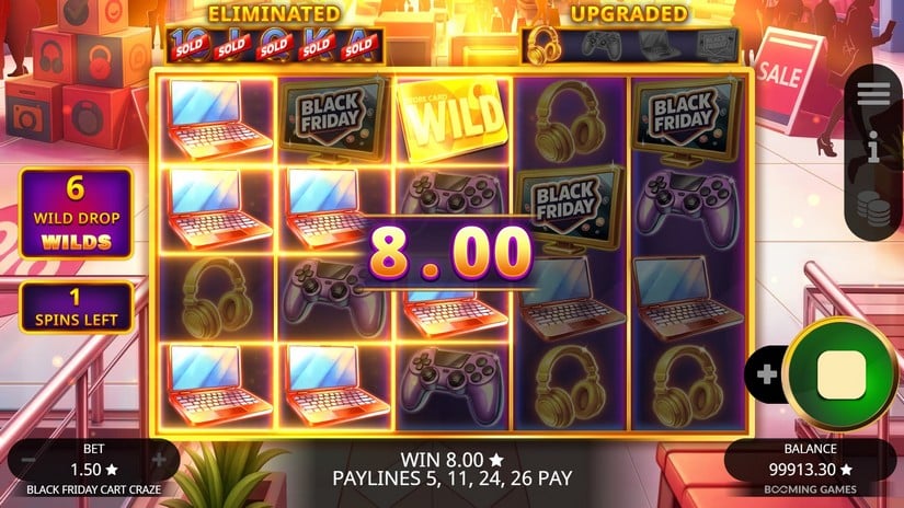 Black Friday slot screen 5