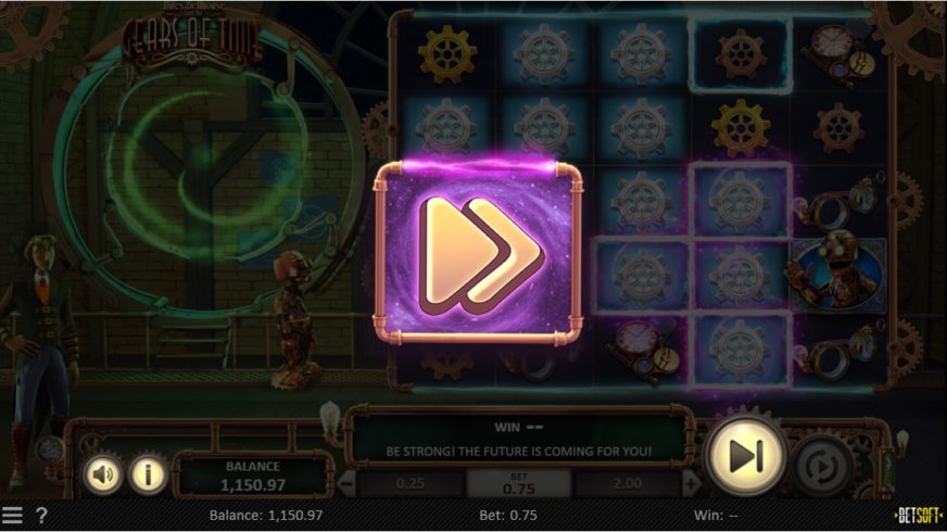 Miles Bellhouse and the Gears of Time slot screen 4