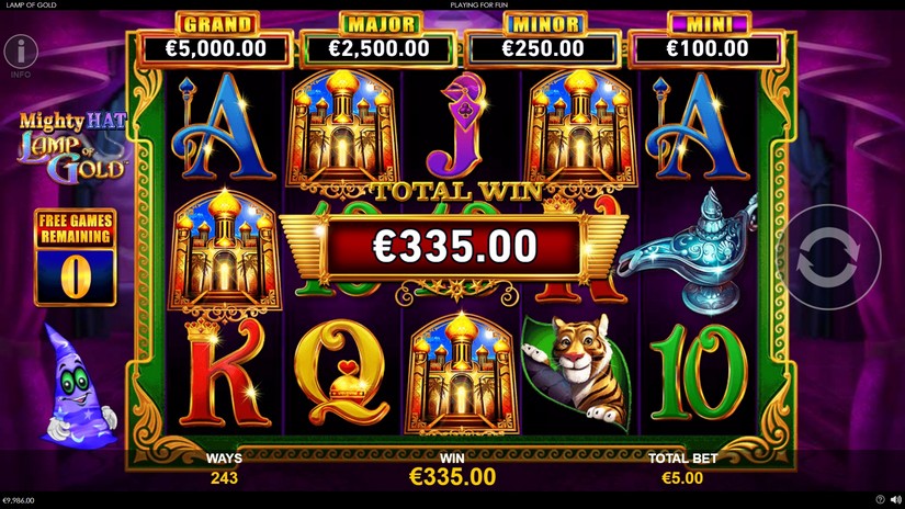 Mighty Hat Lamp Of Gold slot screen 7