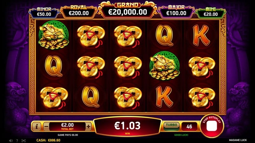 Madame Luck slot screen 4