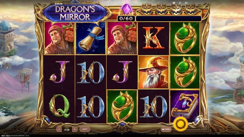 Dragon’s Mirror slot screen 1