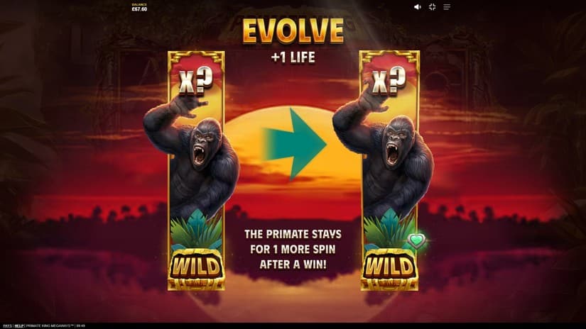 Primate King Megaways slot screen 5