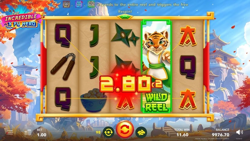 The Incredible X Fu Hero slot screen 3