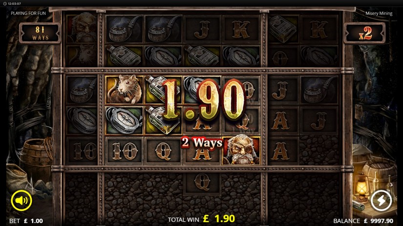 Misery Mining slot screen 2