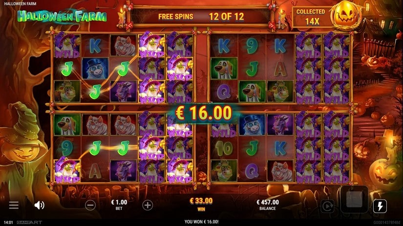 Halloween Farm slot screen 6