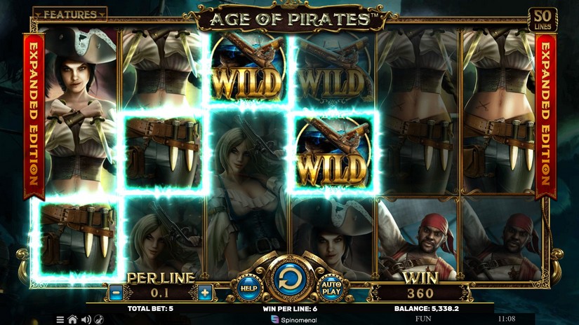 Age Of Pirates Expanded Edition slot screen 2