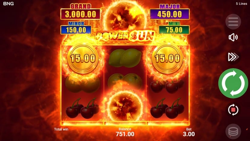 Power Sun slot screen 5