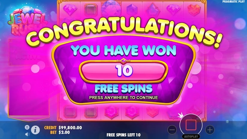 Jewel Rush slot screen 5