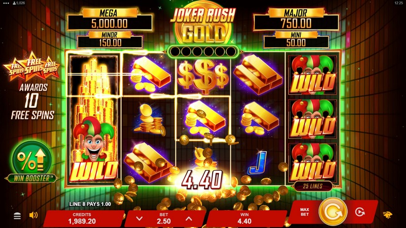 Joker Rush Gold slot screen 3