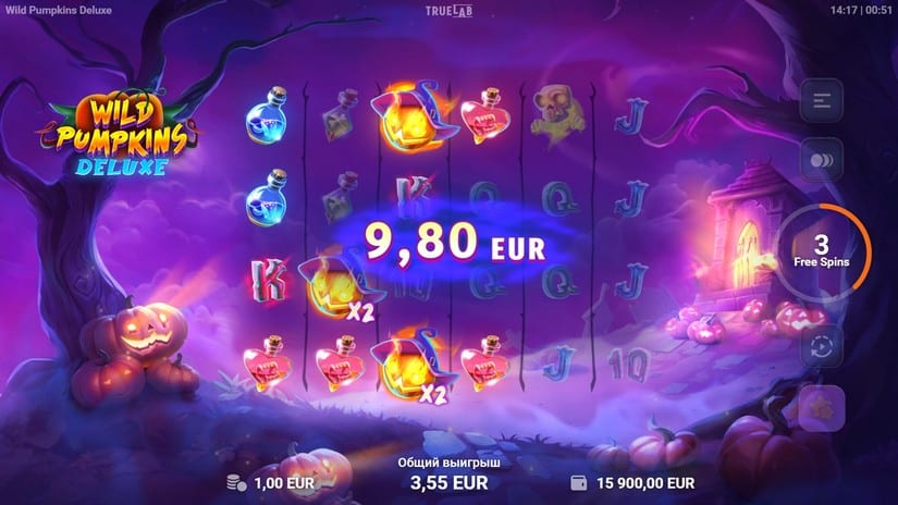 Wild Pumpkins Deluxe slot screen 4