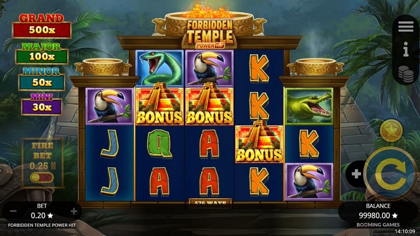 Forbidden Temple Power Hit slot screen 2