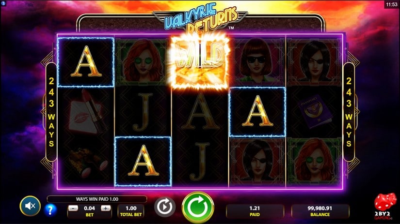 Valkyrie Returns slot screen 2