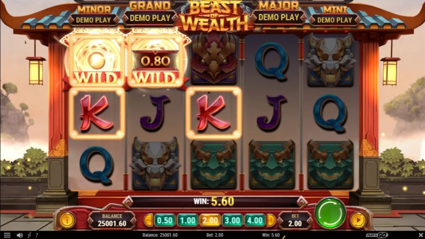 Beast of Wealth slot screen 2