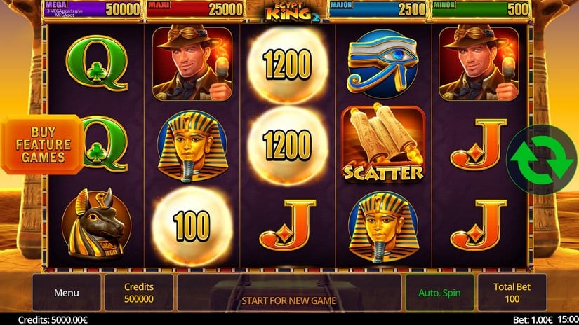 Egypt King 2 slot screen 1