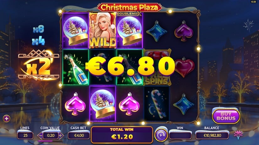 Christmas Plaza DoubleMax slot screen 2