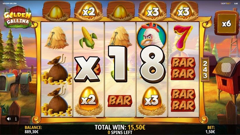 Golden Gallina slot screen 8