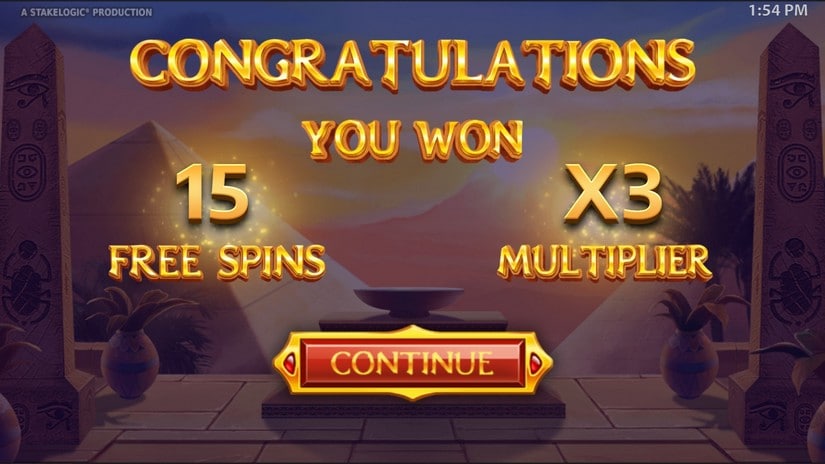 9 Pyramids of Fortune slot screen 5