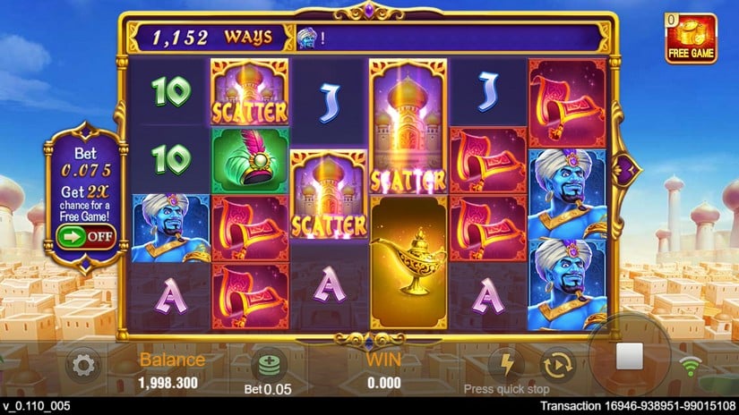 Magic Lamp slot screen 2