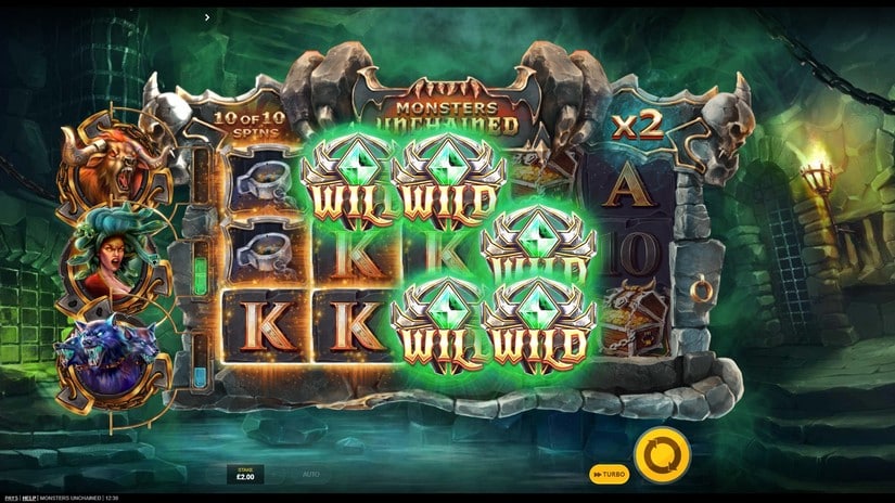 Monsters Unchained slot screen 3