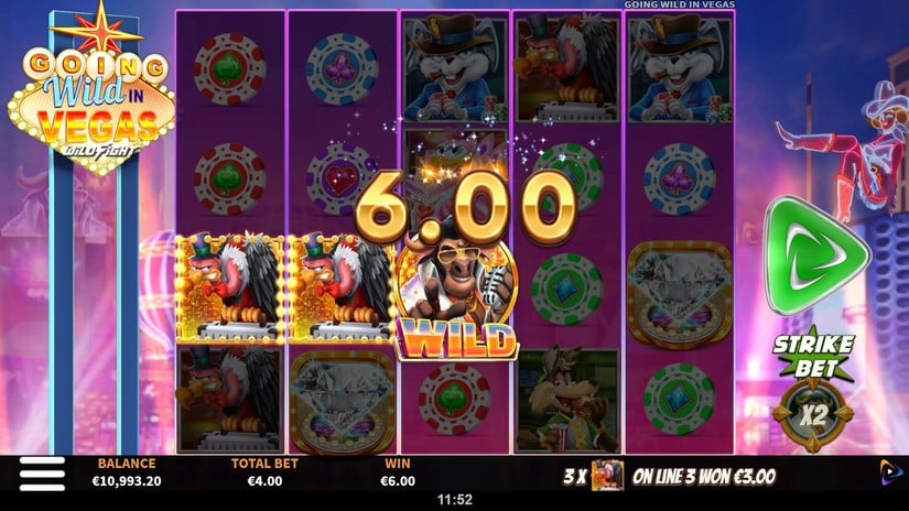 Going Wild in Vegas Wild Fight slot screen 2