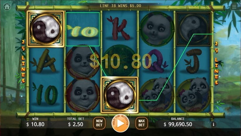 Panda Family slot screen 2