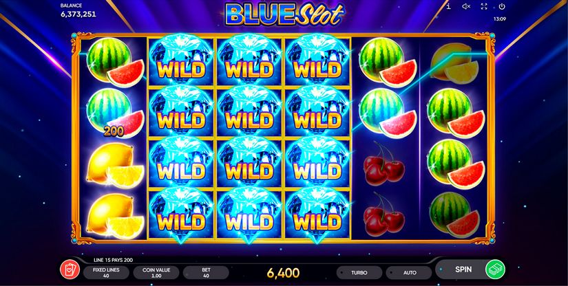 Blue Slot slot screen 2