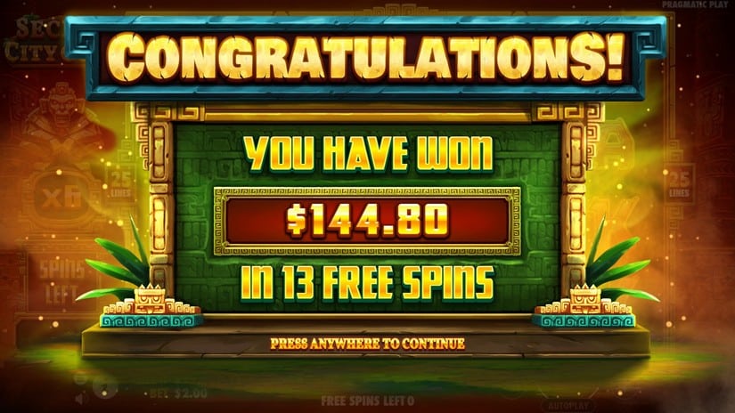 Secret City Gold slot screen 9