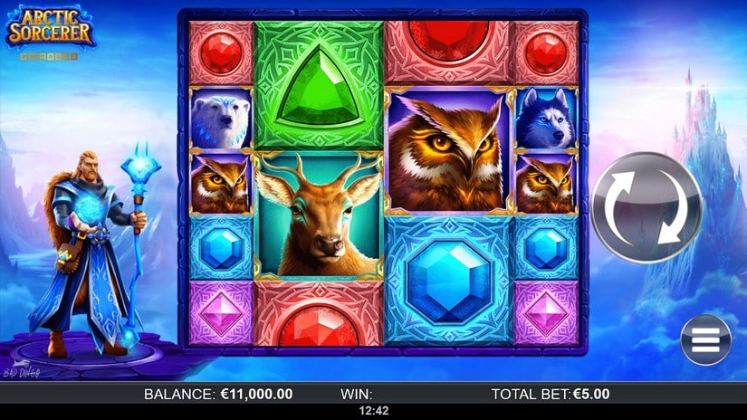 Arctic Sorcerer Gigablox slot screen 1