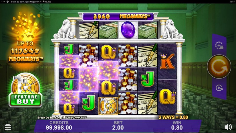 Break Da Bank Again Megaways slot screen 2