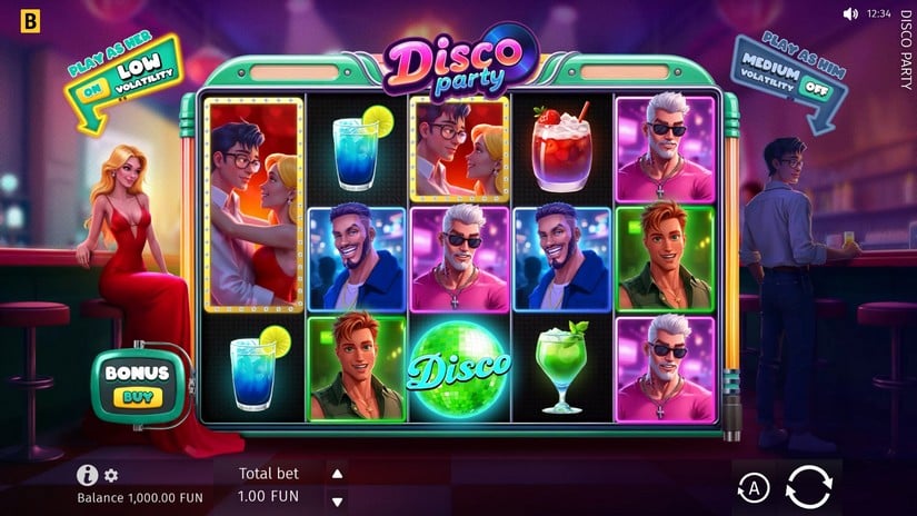 Disco Party slot screen 1