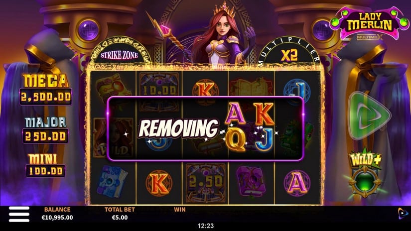 Lady Merlin MultiMax slot screen 2