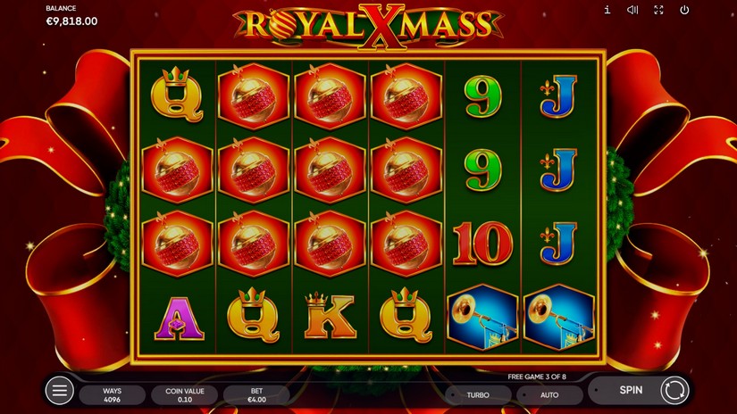 Royal Xmass slot screen 7