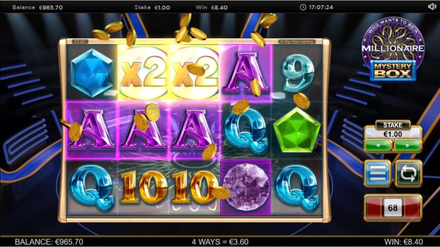 Who Wants to Be a Millionaire Mystery Box slot screen 3