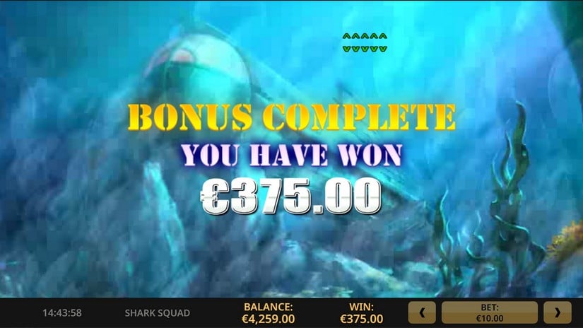 Shark Squad slot screen 6