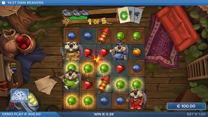 Dam Beavers slot screen 4