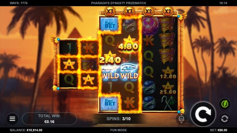 Pharaoh’s Dynasty PrizeMatch slot screen 3