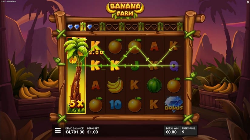 Banana Farm slot screen 4
