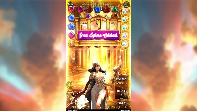 Secret of Goddess slot screen 5