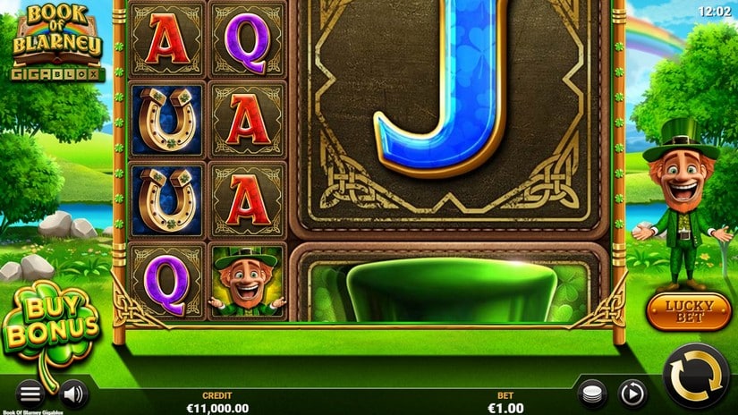 Book of Blarney GigaBlox slot screen 1