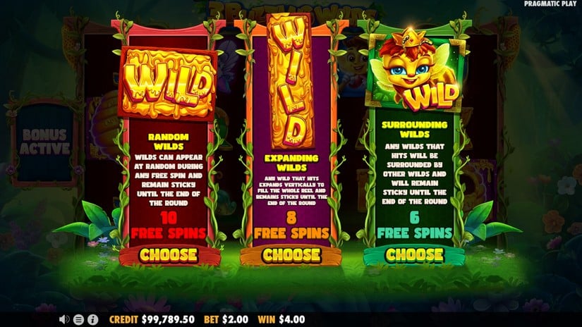 3 Buzzing Wilds slot screen 1