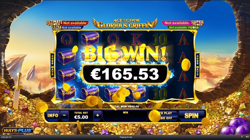 Age Of The Gods: Glorious Griffin slot screen 4