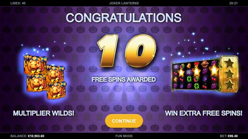 Joker Lanterns slot screen 4