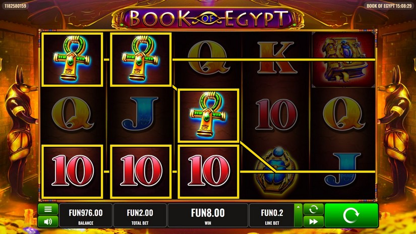 Book of Egypt slot screen 3